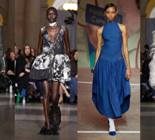 models wearing top designers from London Fashion week