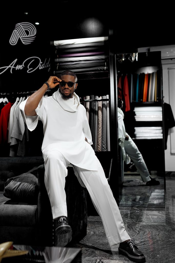 a male model on an AmDiddy design