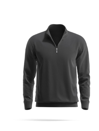 quarter zip effect shirt