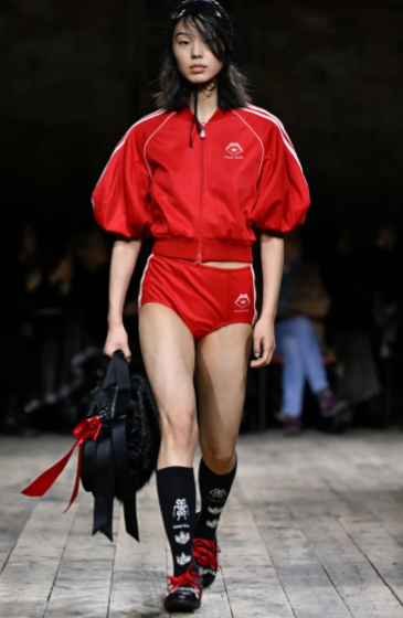 A model on Simone Rochas AW26 collection