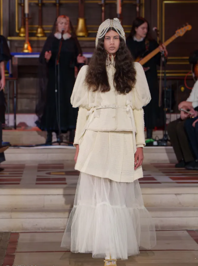 a model wearing the Bora Aksu AW26 collection