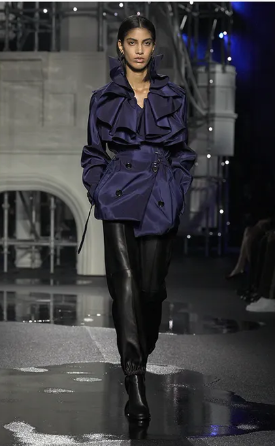 a model wearing the Burberry AW26 collection