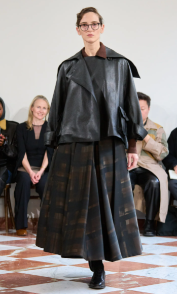 a model wearing the Emilia Wickstead AW26 collection