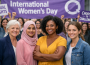 women from different race and religion celebrating International women's day