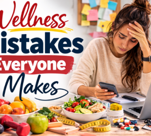 a picture of a woman tired of multiple advices on wellness