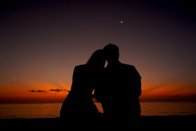 a couple sitting together