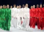 a picture of models on the Armani suit at the winter olympics opening ceremony